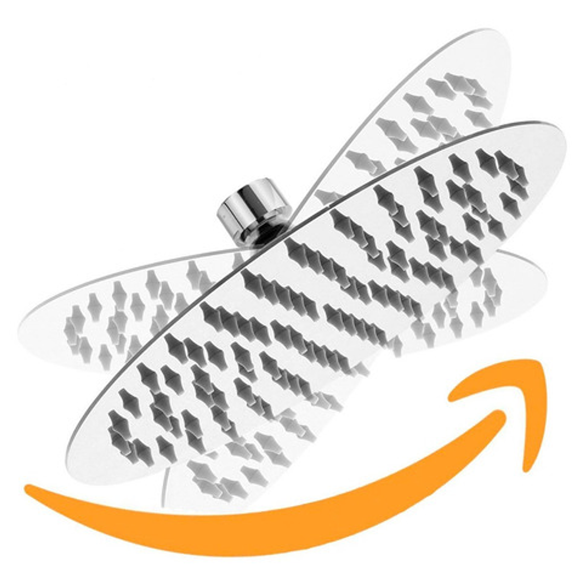 Regadera Ducha Metálica 25x25  Incluye Tubo De Techo 9