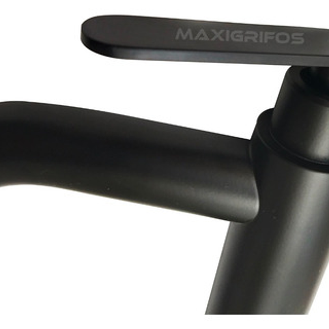 Llave Grifo Lavamanos Negra Alta En Acero Inoxidable 5