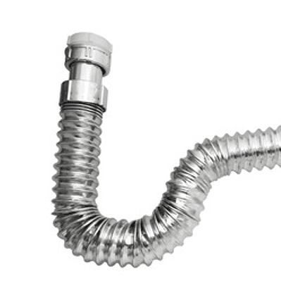 Desagüe O Sifon De Push De Lujo Con Sifón Flexible Cromado