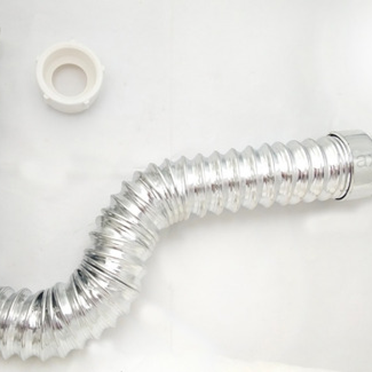 Desagüe O Sifon De Push De Lujo Con Sifón Flexible Cromado 5