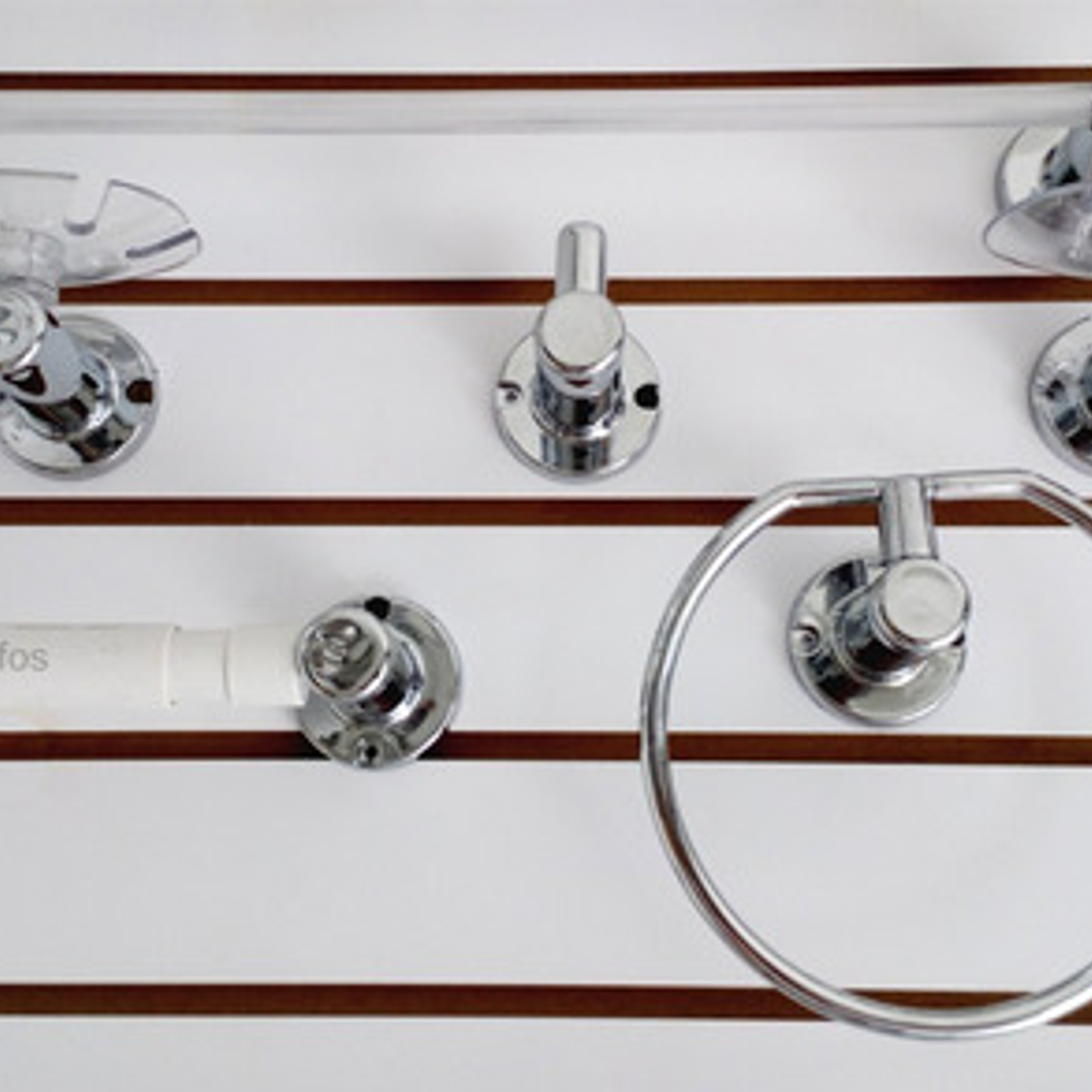 Juego De Accesorios Redondos Baño Abs Moderna 2