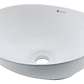 Lavamanos Ovalado Blanco Cerámica De Sobreponer 13,3x41x33 - Miniatura 1