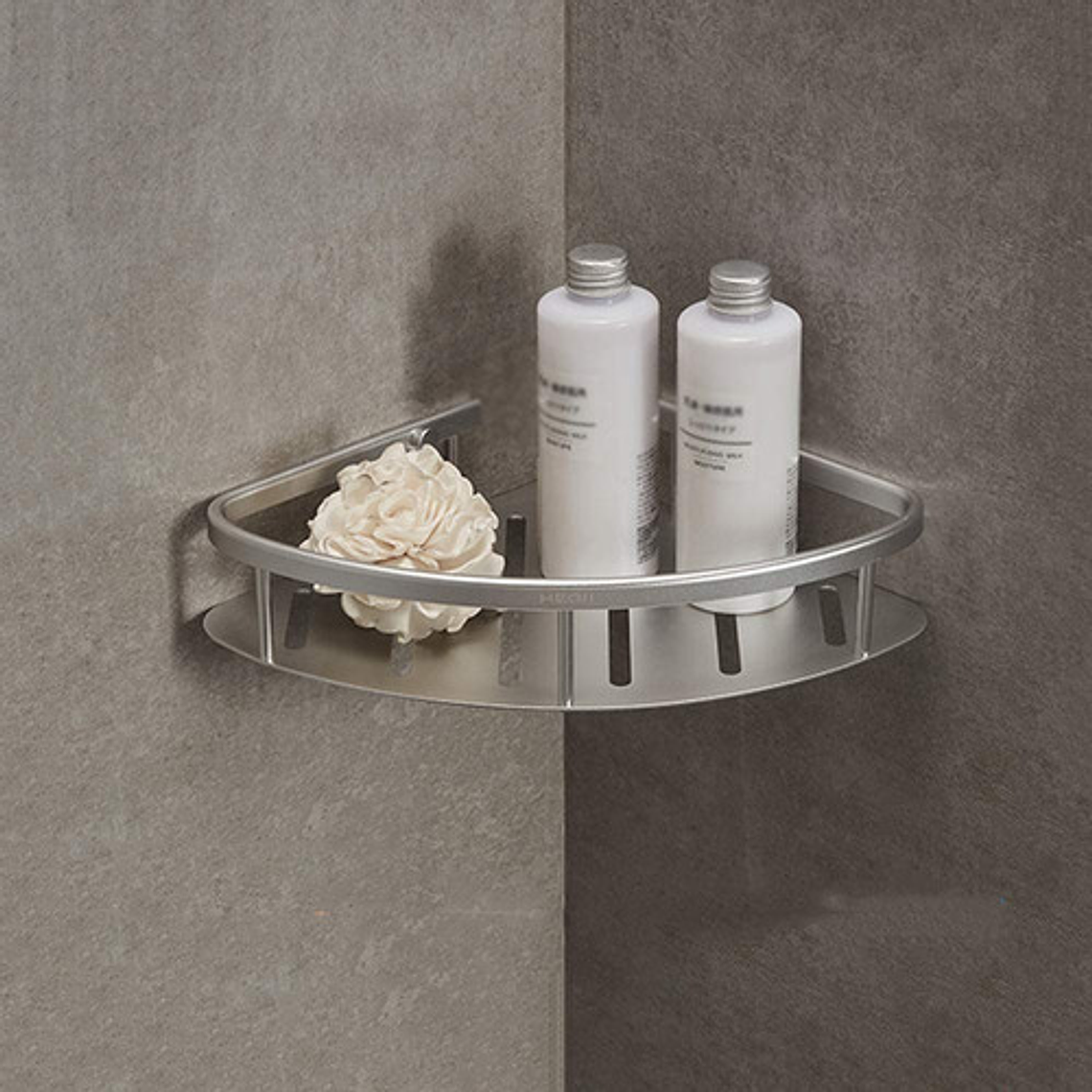 Repisa O Estante Flotante Para Baño Esquinera Metálica 4