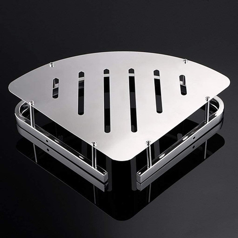 Repisa O Estante Flotante Para Baño Esquinera Metálica 6