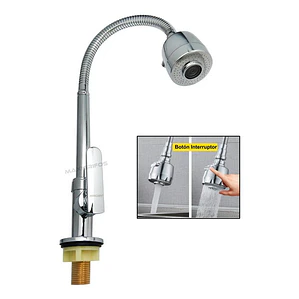 Llave Monomando Mercury Acero Inoxidable Diseño Minimalista Modelo 2021