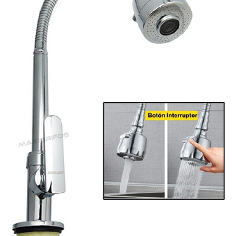 Llave Monomando Mercury Acero Inoxidable Diseño Minimalista Modelo 2021 2