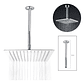 Regadera Ducha Metálica 20x20  Incluye Tubo De Techo - Miniatura 1