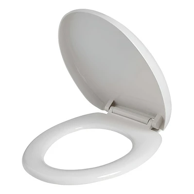 Tapa Asiento Para Sanitario Blanca Redonda Caída Lenta