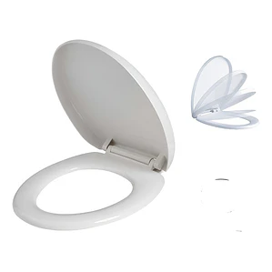 Tapa Asiento Para Sanitario Blanca Redonda Caída Lenta