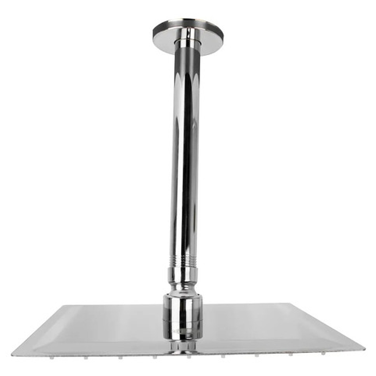 Regadera Ducha Metálica 15x15  Incluye Tubo De Techo 10