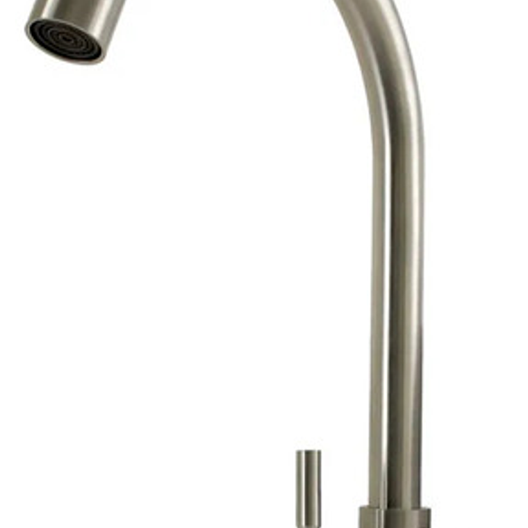 Llave Grifo De Pared Metálica De Agua Fría Cuello Alto 1