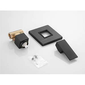 Mezclador Monocontrol Cuadrado Ducha - Bronce Negro