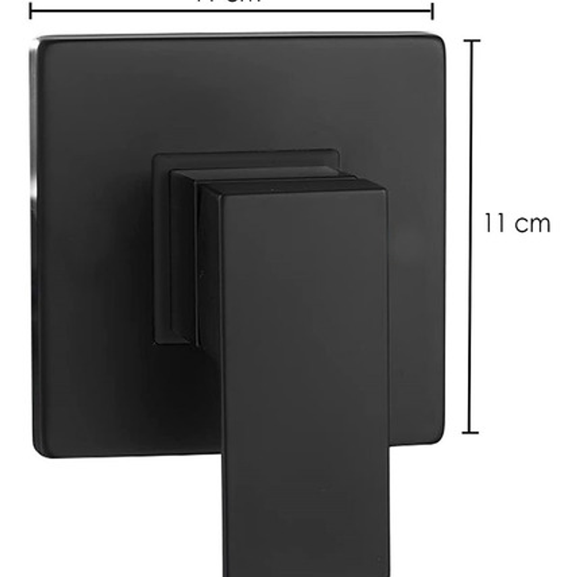 Mezclador Monocontrol Cuadrado Ducha - Bronce Negro 6