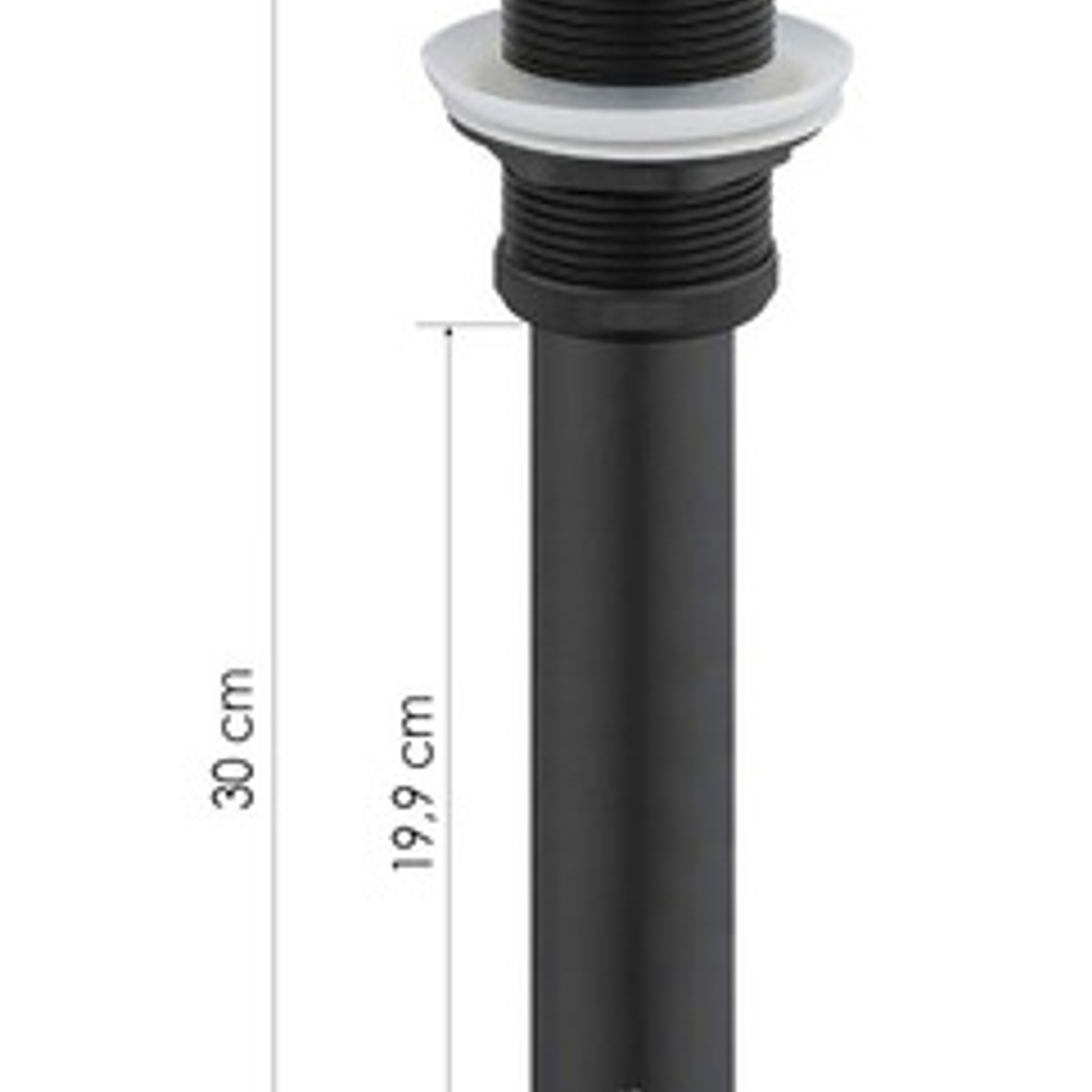 Desagüe O Sifón Negro De Push Largo Para Lavamanos -standar 2