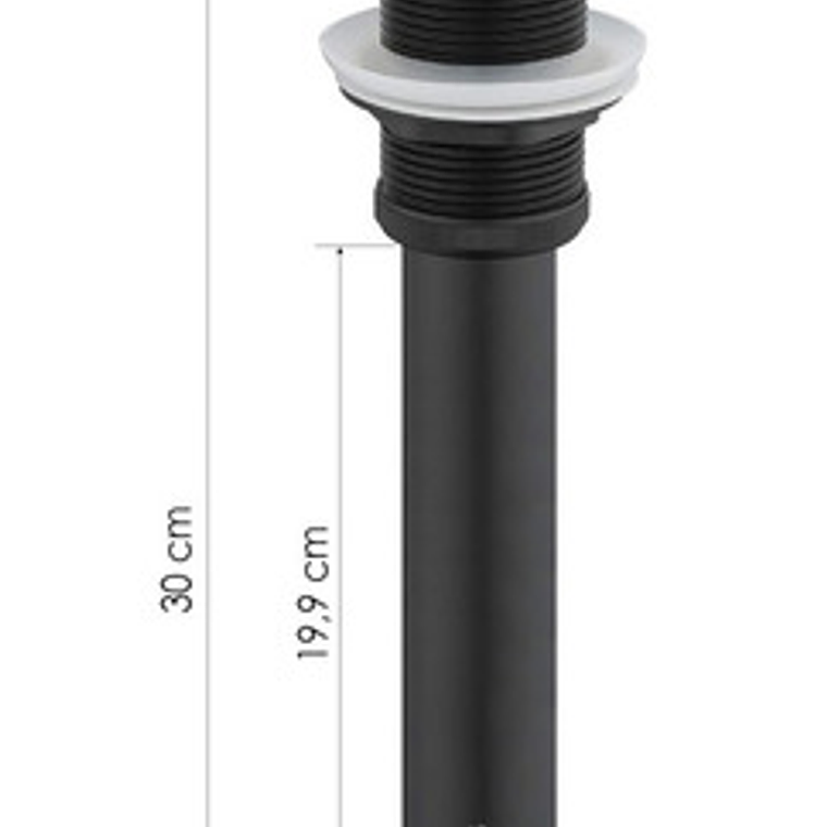 Desagüe O Sifón Negro De Push Largo Para Lavamanos -standar 2