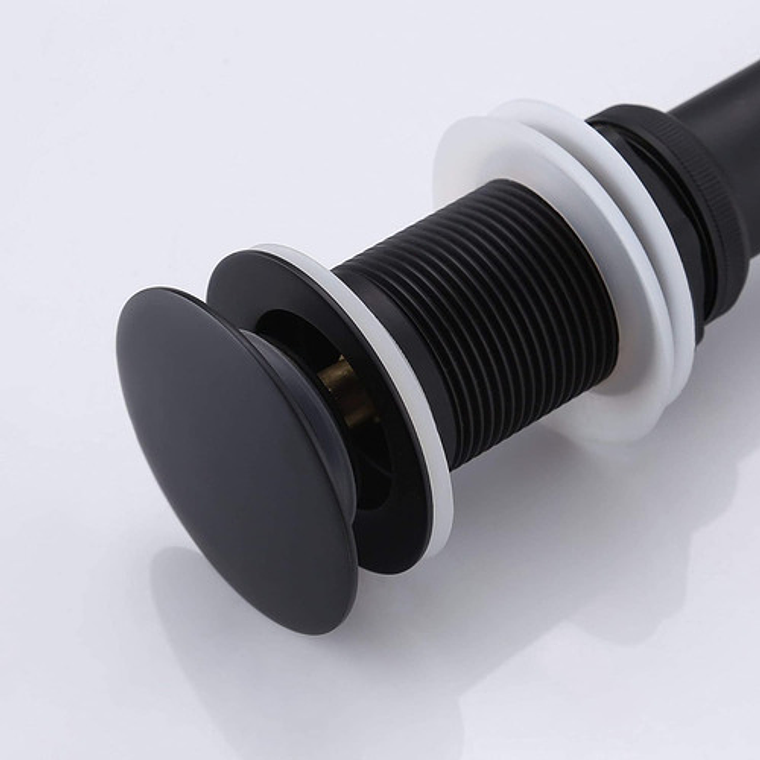 Desagüe O Sifón Negro De Push Largo Para Lavamanos -standar 6