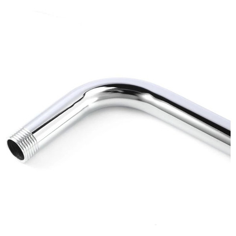 Tubo Extensión O Brazo Ducha Cromado Curvo Longitud 40 Cm 5