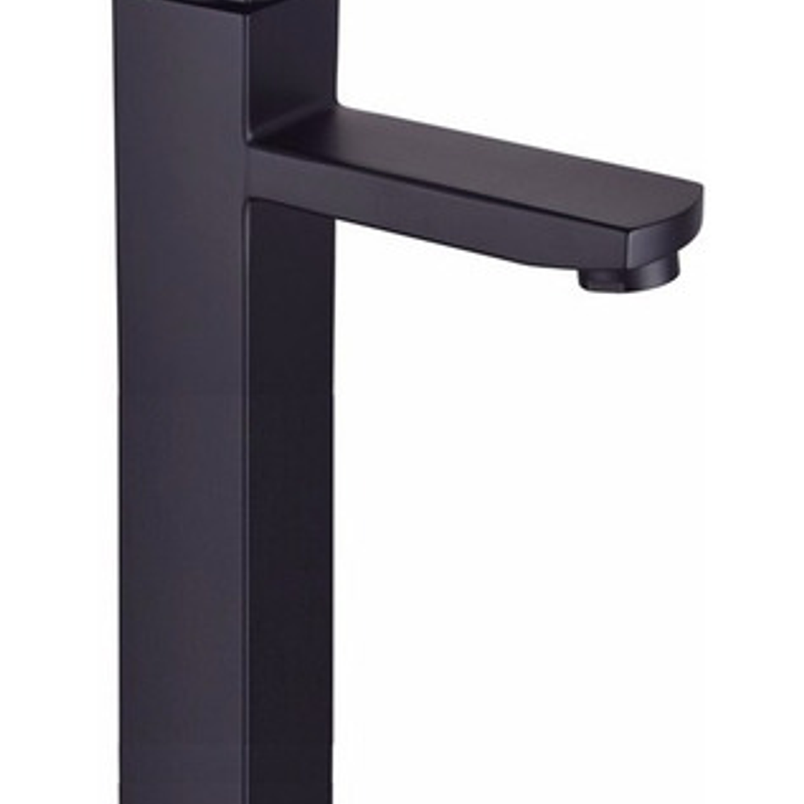 Grifo Llave Para Lavamanos Alta Negro Agua Fría Y Caliente 2