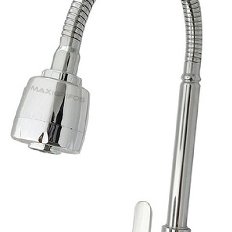 Griferia De Lavaplatos Flexible Pared De Cocina Acabado Cromado Mercury Plateado 5