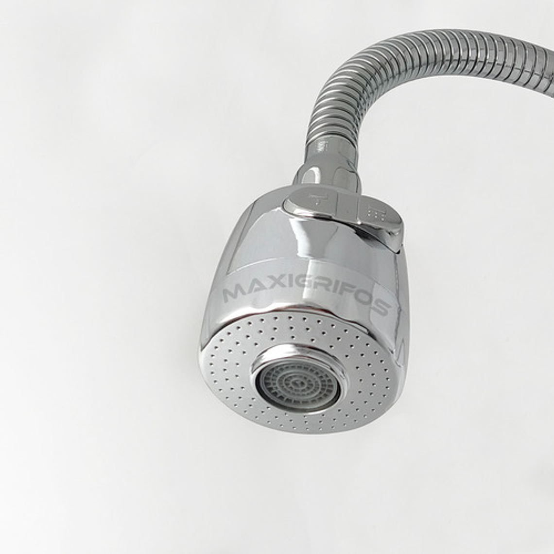 Griferia De Lavaplatos Flexible Pared De Cocina Acabado Cromado Mercury Plateado 6