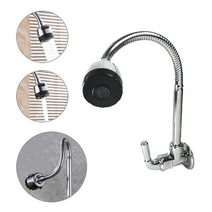 Grifo Llave Lavaplatos Flexible De Pared