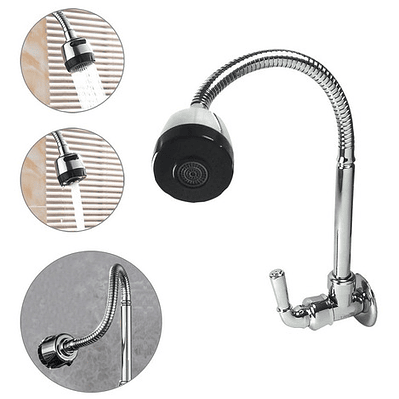 Grifo Llave Lavaplatos Flexible De Pared