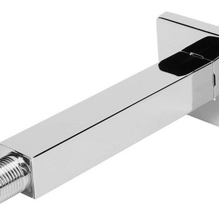 Regadera Ducha Metálica 20x20 Incluye Tubo De Techo Cuadrado 7