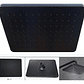 Regadera Ducha Para Baño Rectangular Negro Mate Con Tubo - Miniatura 3