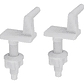 Par De Herrajes Tornillos Para Tapa O Asiento Sanitario  - Miniatura 1
