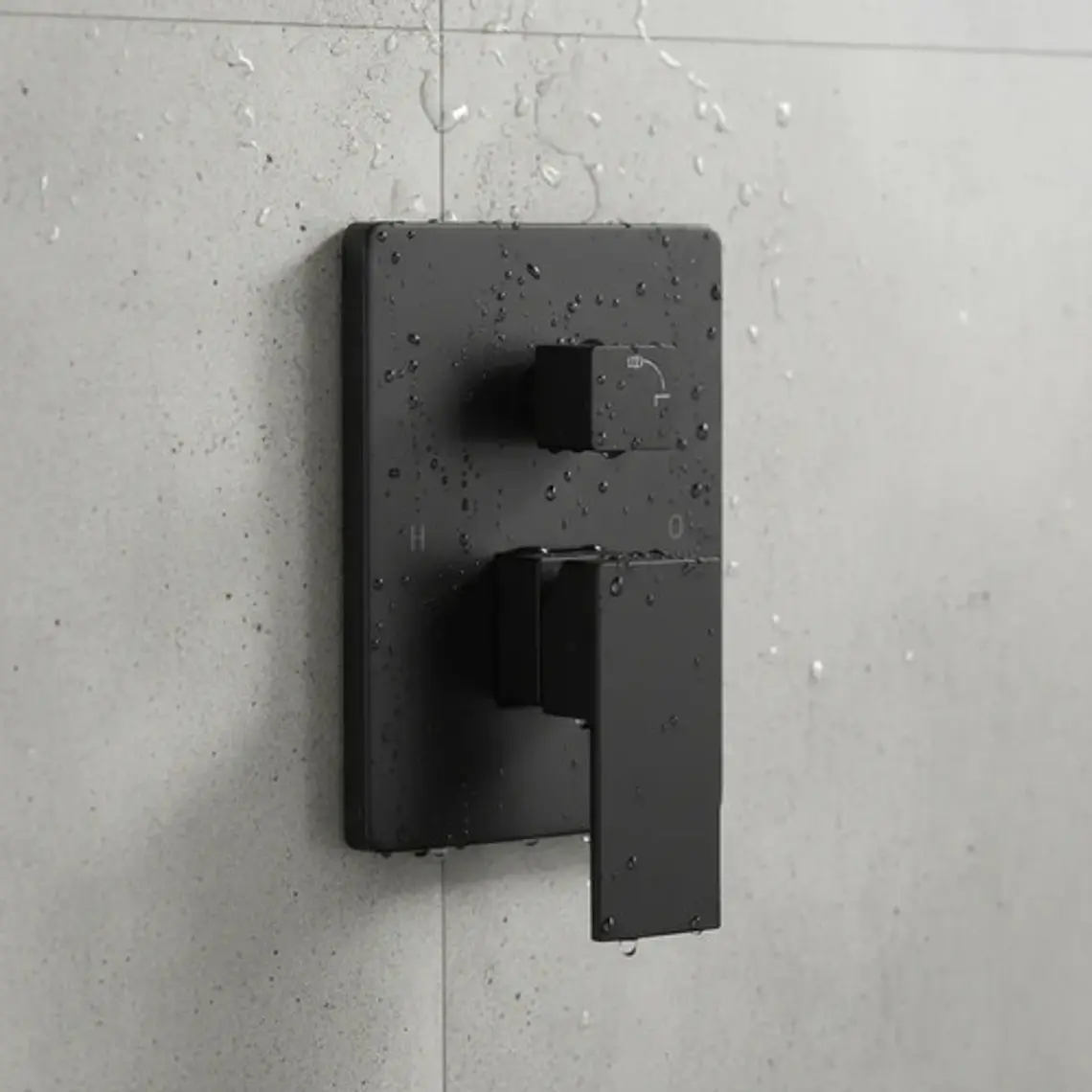 Mezclador Negro Con Salida De Teleducha + Ducha Y Telefono 3