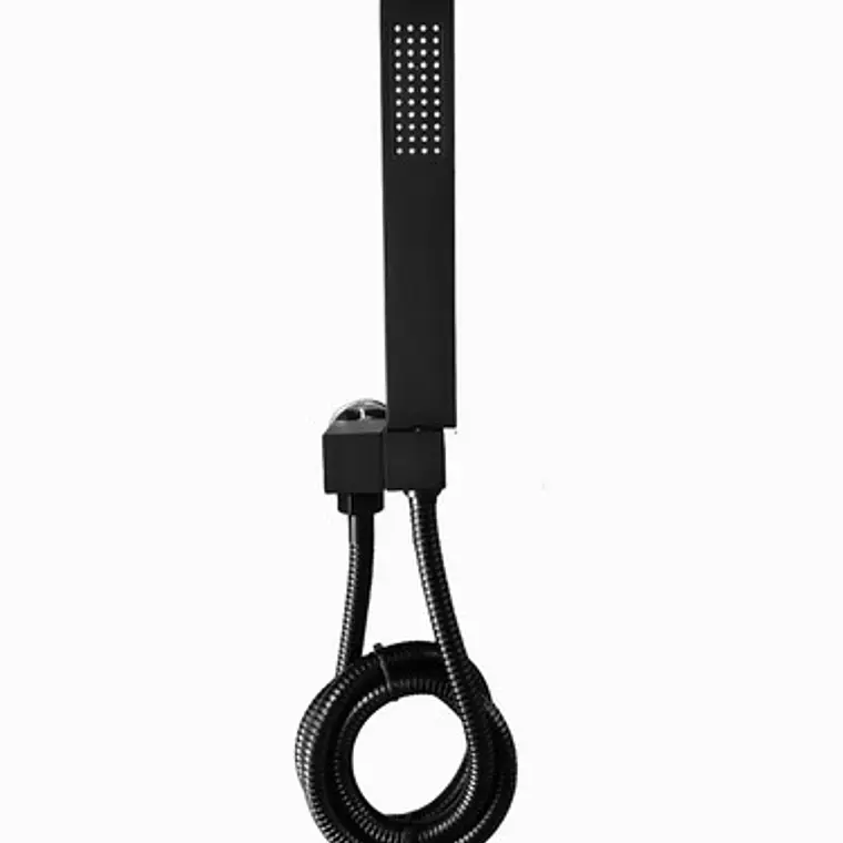 Mezclador Negro Con Salida De Teleducha + Ducha Y Telefono 4
