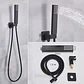 Mezclador Negro Con Salida De Teleducha + Ducha Y Telefono - Miniatura 7