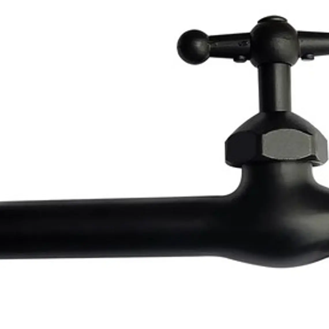 Llave Jardín Terminal Larga Negra Metálica 1