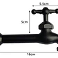 Llave Jardín Terminal Larga Negra Metálica - Miniatura 3