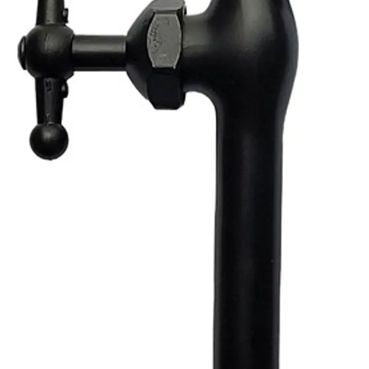 Llave Jardín Terminal Larga Negra Metálica 6