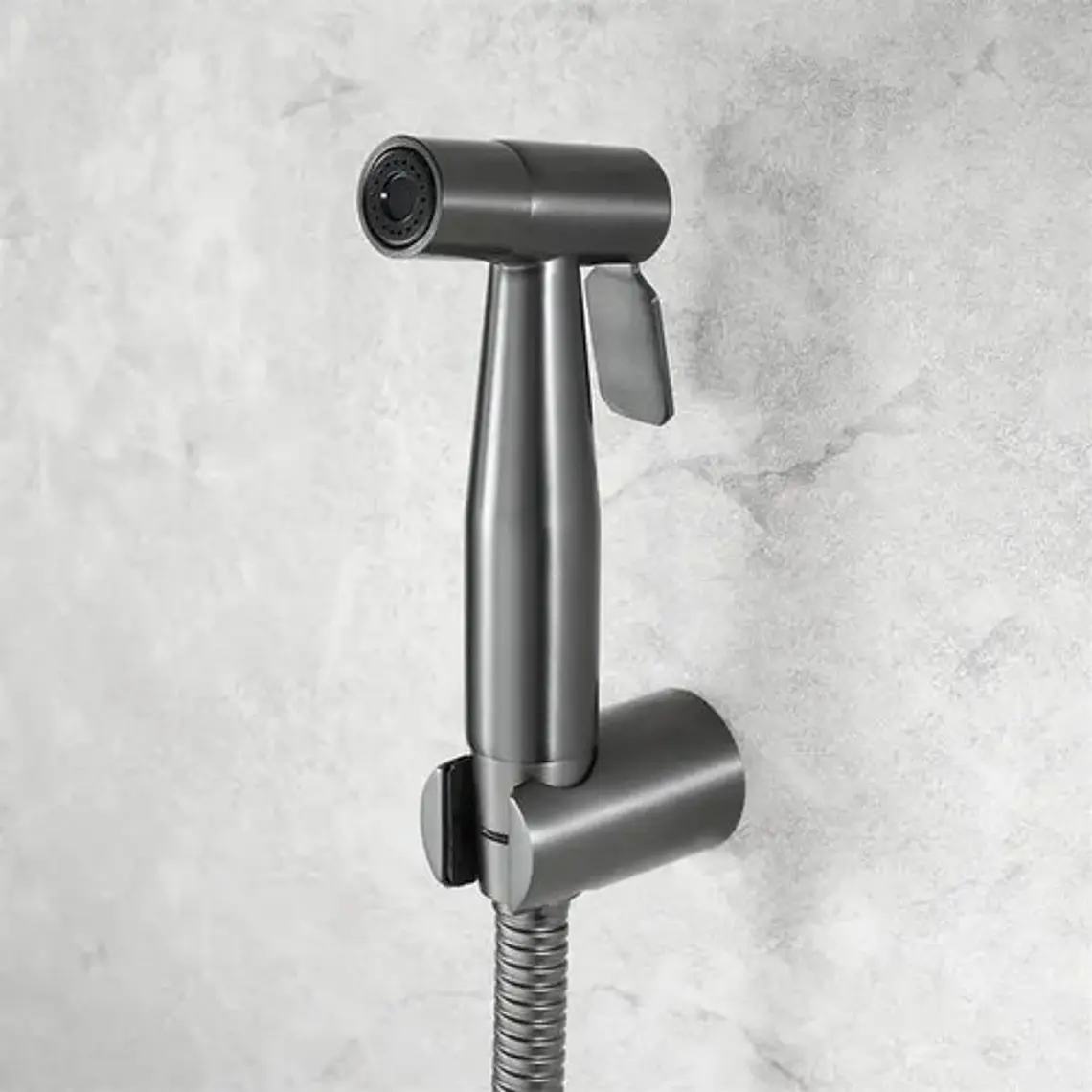 Ducha Bide Sanitario Gris Grafito Acero Inoxidable 8