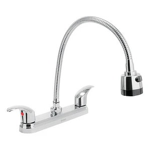 Llave Mezclador Lavaplatos Flexible 8 Pulgadas Plateado