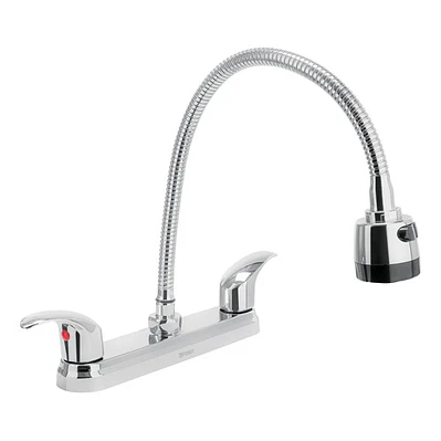 Llave Mezclador Lavaplatos Flexible 8 Pulgadas Plateado