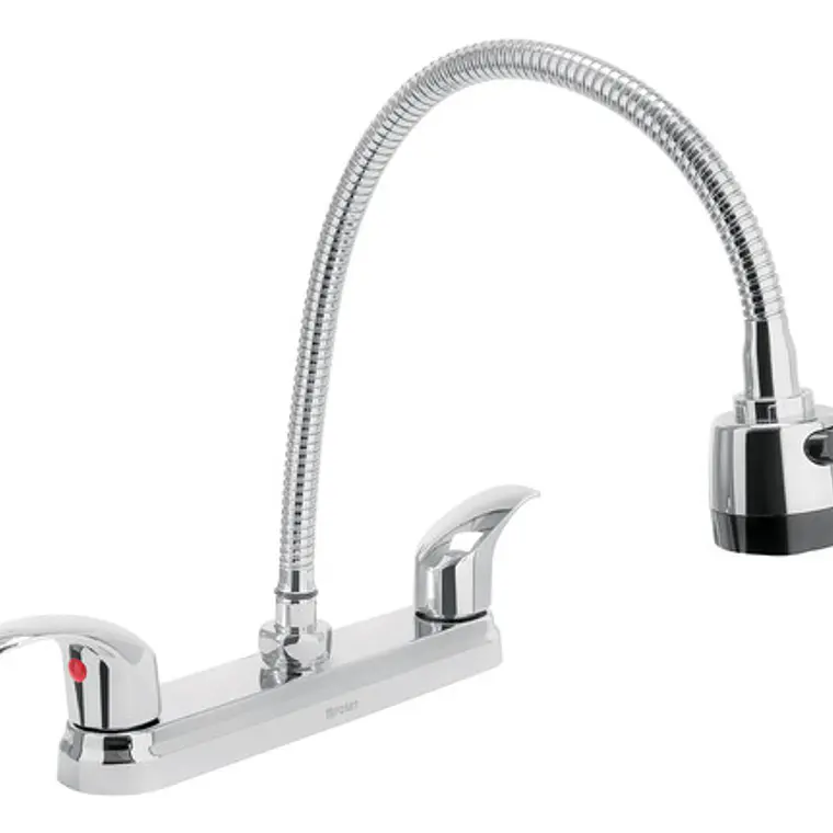 Llave Mezclador Lavaplatos Flexible 8 Pulgadas Plateado 1