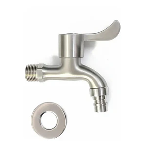 Llave Jardín Terminal Acero Inox Satinada