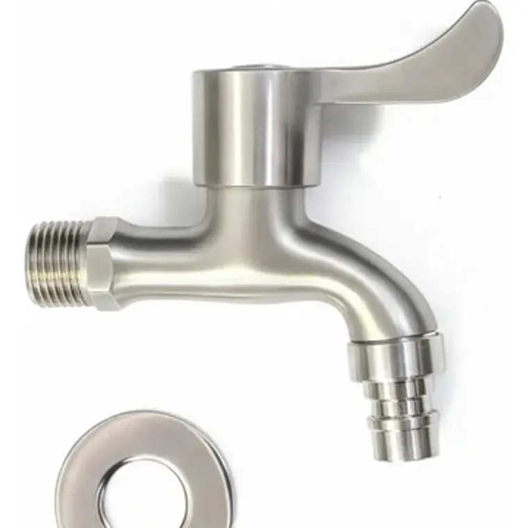 Llave Jardín Terminal Acero Inox Satinada 1
