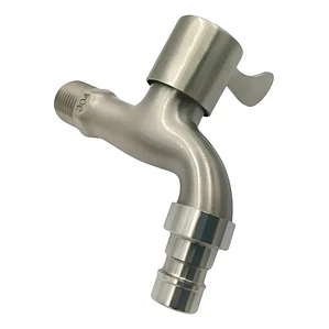 Llave Jardín Terminal Acero Inox Satinada