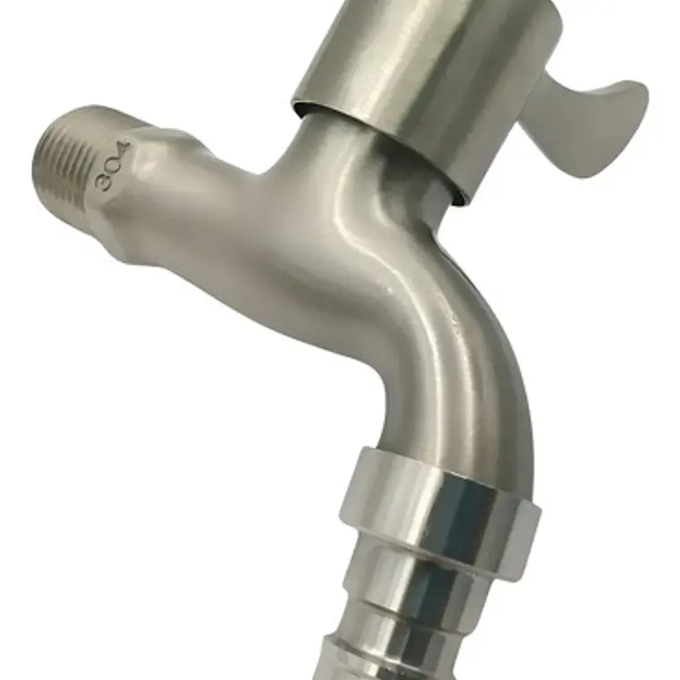 Llave Jardín Terminal Acero Inox Satinada 2