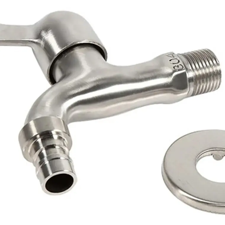 Llave Jardín Terminal Acero Inox Satinada 5