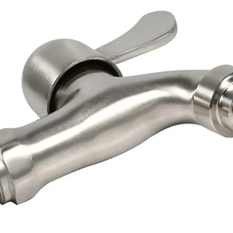 Llave Jardín Terminal Acero Inox Satinada 6