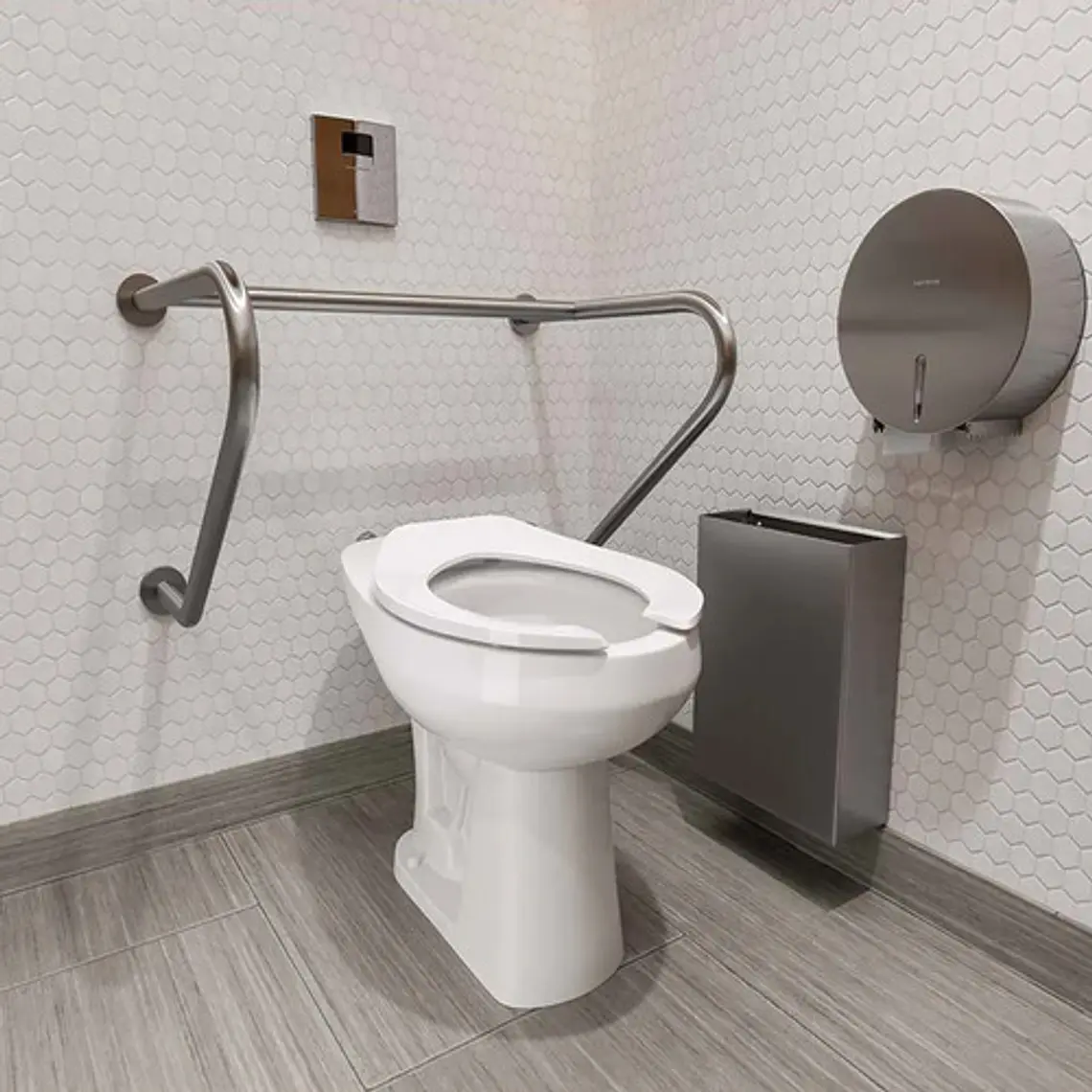 Barra Seguridad Tipo H Pasamanos Para Baño Discapacitados 2