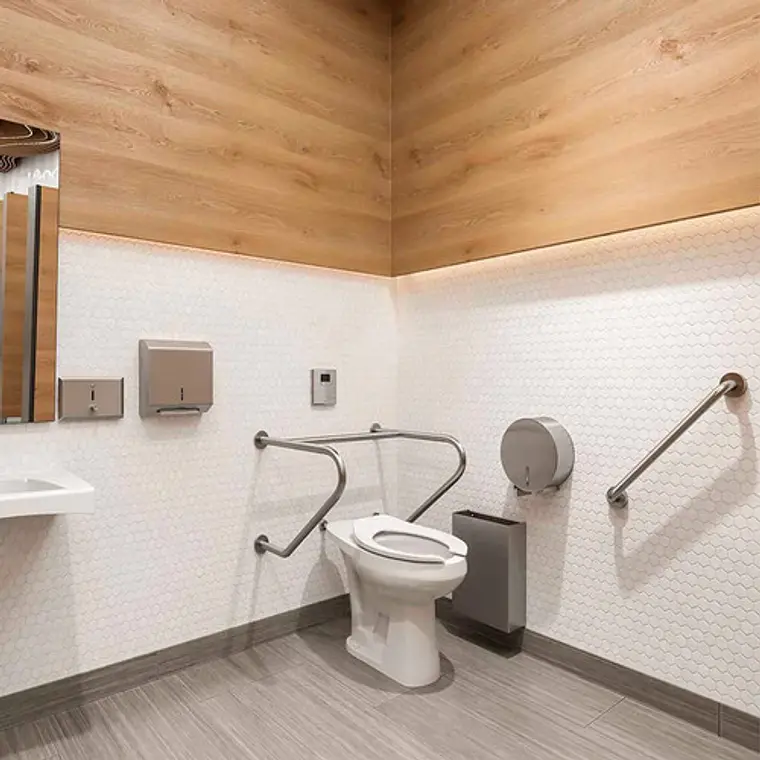 Barra Seguridad Tipo H Pasamanos Para Baño Discapacitados 3