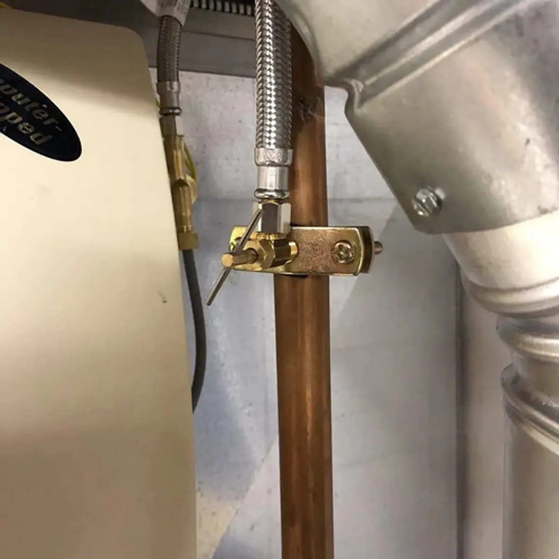 Llave Galapago Nevera O Filtro Agua Metálica 4