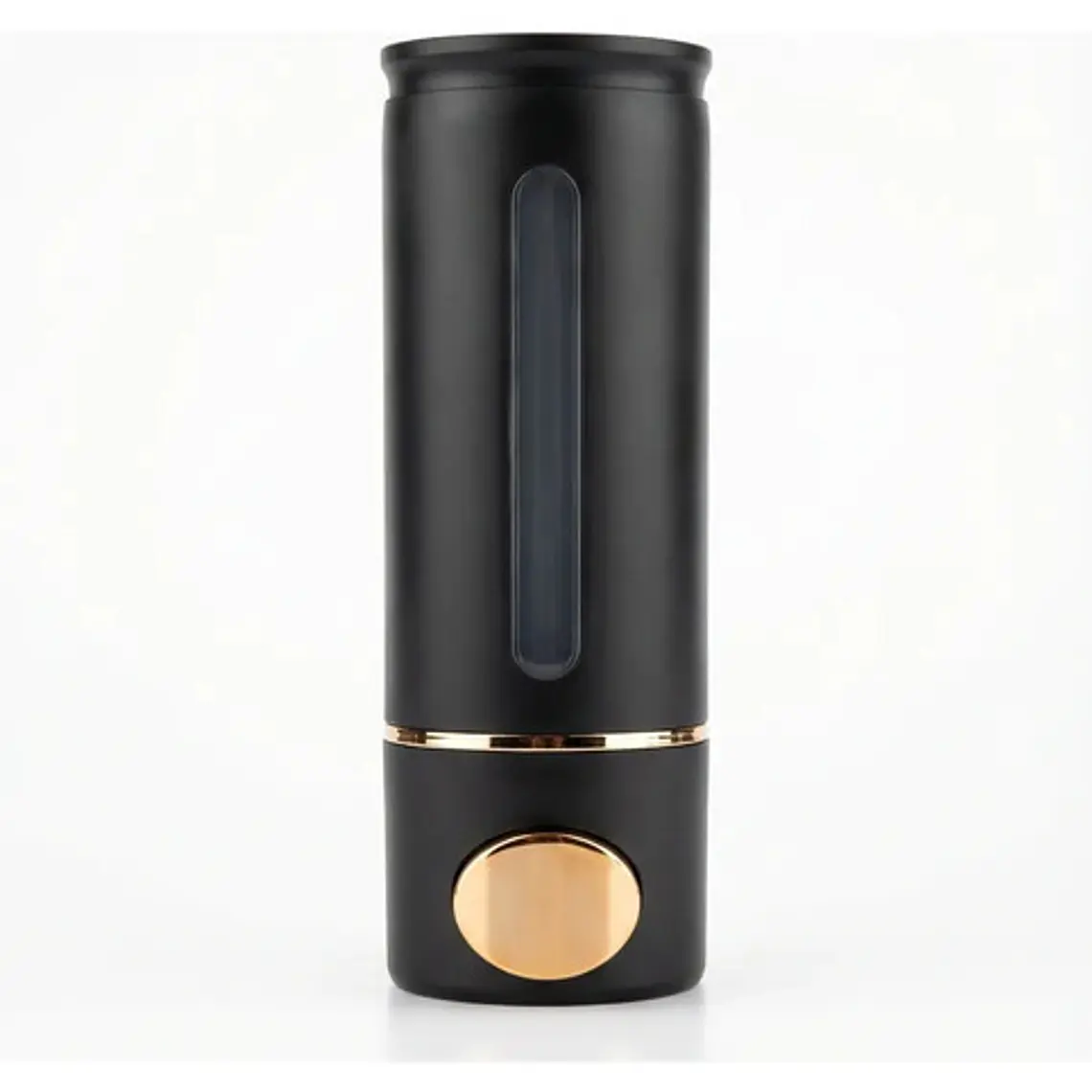 Dispensador De Jabón Liquido Plástico Negro Con Oro Rosa 5
