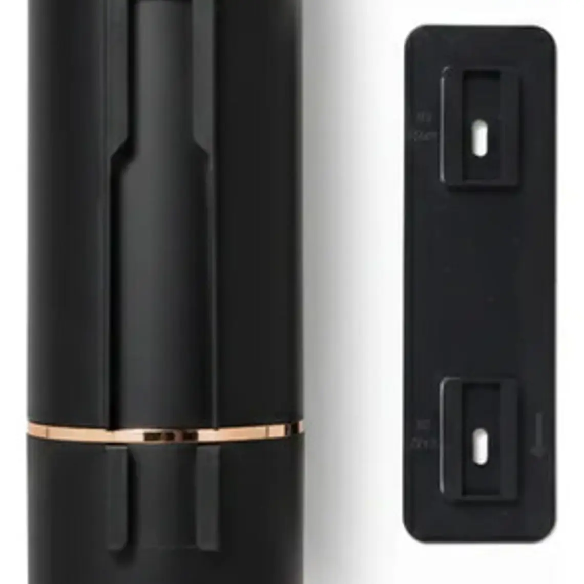 Dispensador De Jabón Liquido Plástico Negro Con Oro Rosa 6